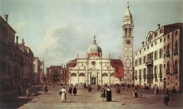 Venecia clásica Painting - campo santa maría formosa Canaletto Venecia